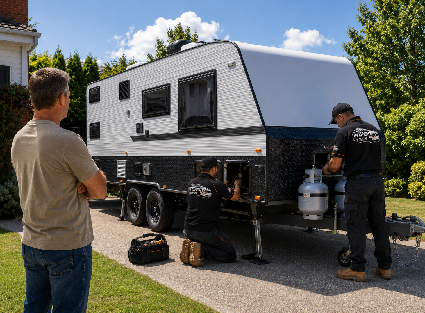 Mobile caravan repairs
